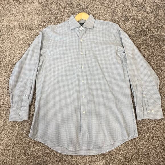 Polo by Ralph Lauren Men's Regent Custom Fit Dress Shirt Size 16 32/33 Checkered - Picture 4 of 10